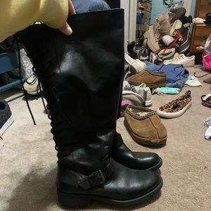 Black High Boots Size 7.5